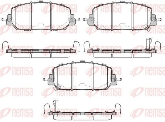 REMSA 1508.22 Brake Pad Set, disc brake