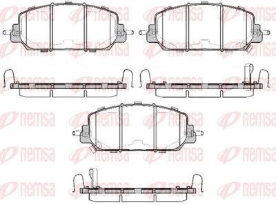 Brake Pad Set, disc brake REMSA 1508.22