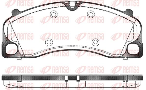 REMSA 1509.00 Brake Pad Set, disc brake