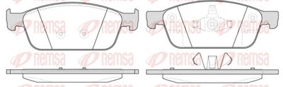Brake Pad Set, disc brake REMSA 1510.10