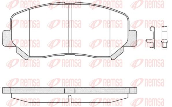 REMSA 1513.02 Brake Pad Set, disc brake