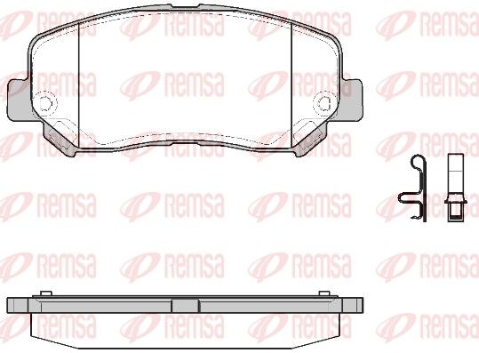 REMSA 1513.22 Brake Pad Set, disc brake
