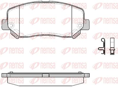 Brake Pad Set, disc brake REMSA 1513.22