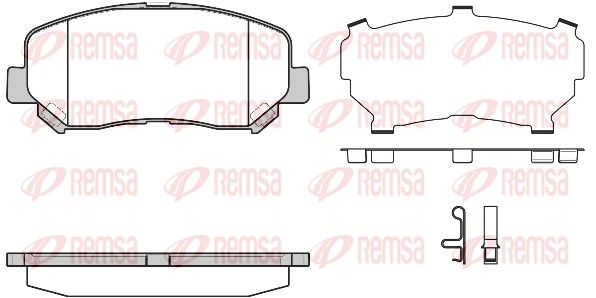 REMSA 1513.24 Brake Pad Set, disc brake