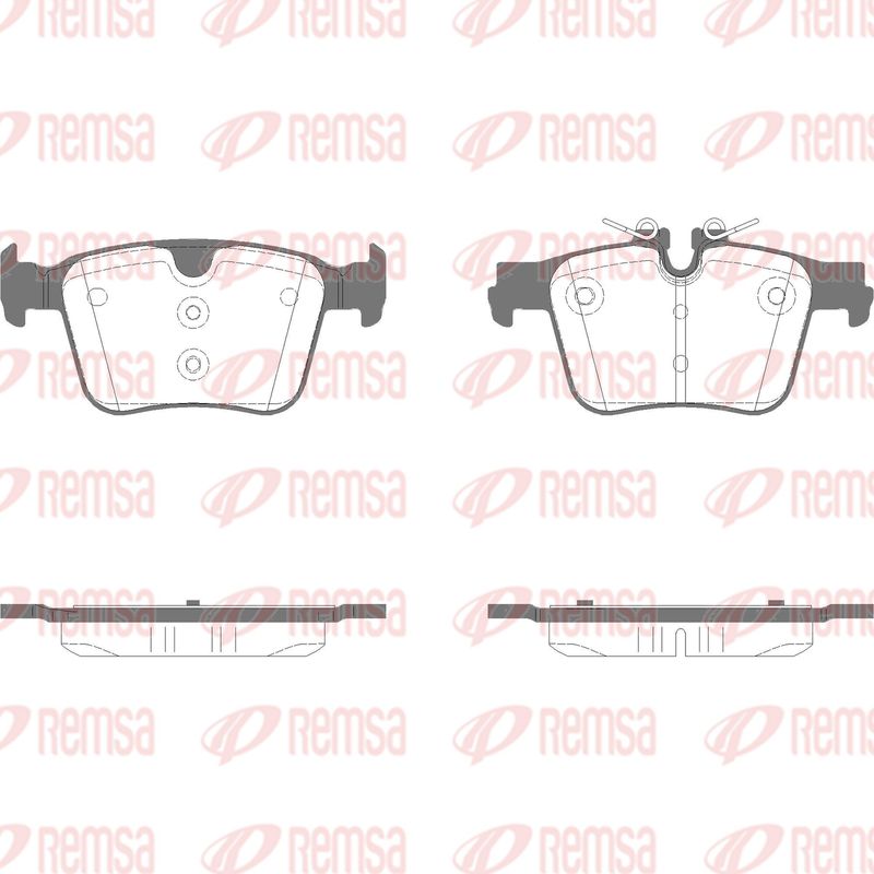REMSA 1516.05 Brake Pad Set, disc brake
