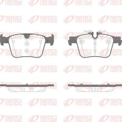 Brake Pad Set, disc brake REMSA 1516.05