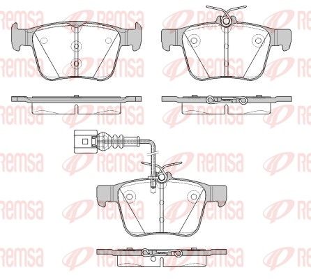 REMSA 1516.11 Brake Pad Set, disc brake