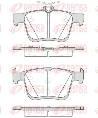 REMSA 1516.00 Brake Pad Set, disc brake