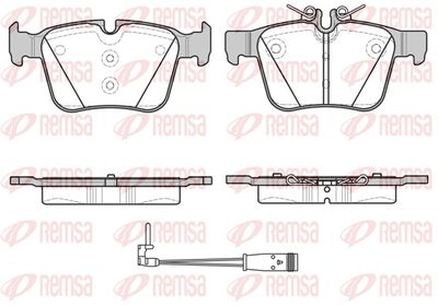 Brake Pad Set, disc brake REMSA 1516.21