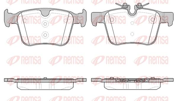 REMSA 1516.40 Brake Pad Set, disc brake