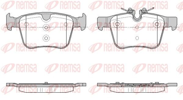 REMSA 1516.45 Brake Pad Set, disc brake