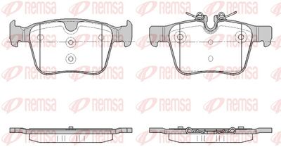 Brake Pad Set, disc brake REMSA 1516.45