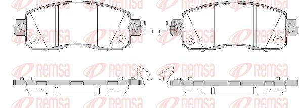REMSA 1517.04 Brake Pad Set, disc brake