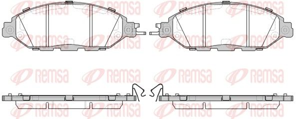REMSA 1518.15 Brake Pad Set, disc brake
