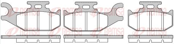 REMSA 1519.00 Brake Pad Set, disc brake