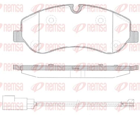 REMSA 1520.02 Brake Pad Set, disc brake