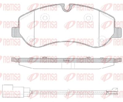 Brake Pad Set, disc brake REMSA 1520.02