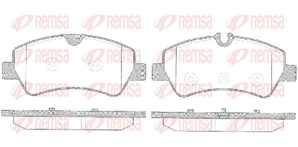 REMSA 1521.00 Brake Pad Set, disc brake