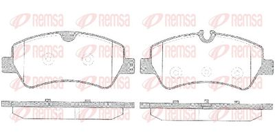 Brake Pad Set, disc brake REMSA 1521.00