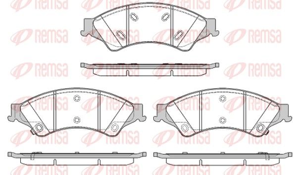 REMSA 1524.02 Brake Pad Set, disc brake