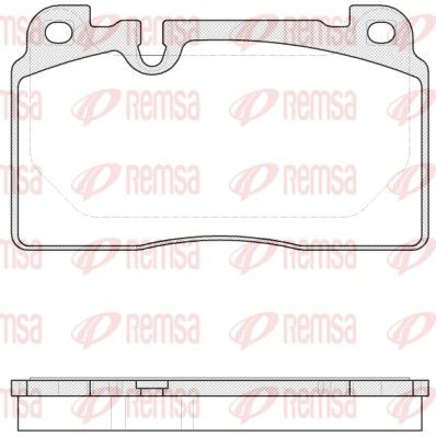Brake Pad Set, disc brake REMSA 1527.00