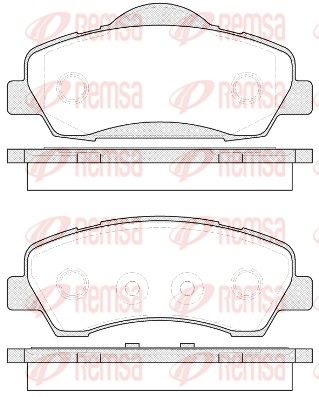 REMSA 1530.00 Brake Pad Set, disc brake
