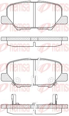 REMSA 1536.02 Brake Pad Set, disc brake