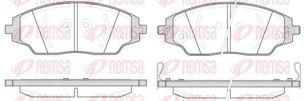 REMSA 1537.02 Brake Pad Set, disc brake