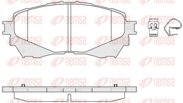REMSA 1538.04 Brake Pad Set, disc brake