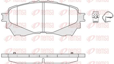 Brake Pad Set, disc brake REMSA 1538.04