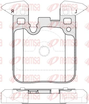 REMSA 1539.00 Brake Pad Set, disc brake