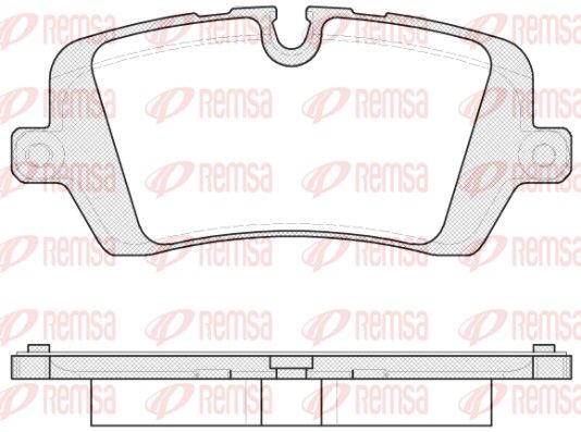 REMSA 1541.00 Brake Pad Set, disc brake