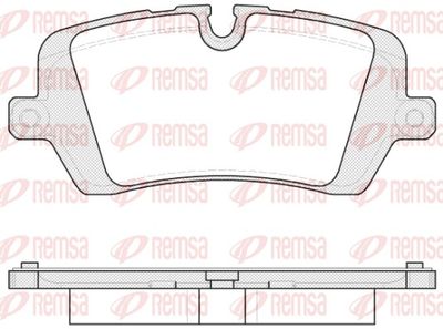 Brake Pad Set, disc brake REMSA 1541.00