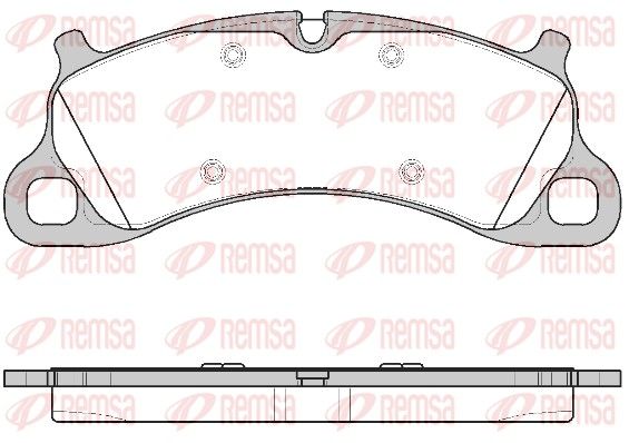 REMSA 1542.00 Brake Pad Set, disc brake