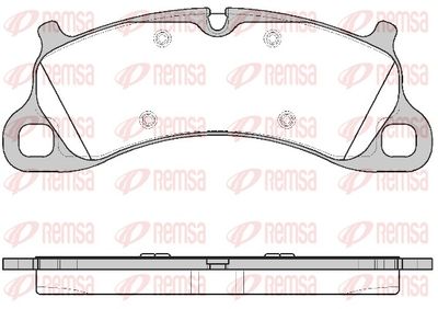 Brake Pad Set, disc brake REMSA 1542.00