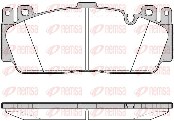 REMSA 1543.00 Brake Pad Set, disc brake