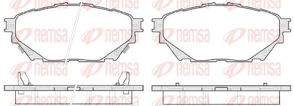 REMSA 1544.04 Brake Pad Set, disc brake