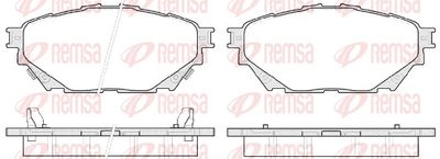 Brake Pad Set, disc brake REMSA 1544.04