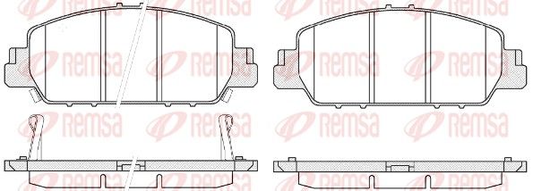 REMSA 1548.02 Brake Pad Set, disc brake
