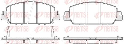 Brake Pad Set, disc brake REMSA 1548.02