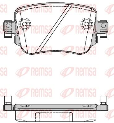 REMSA 1549.08 Brake Pad Set, disc brake