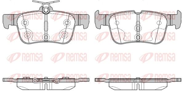 REMSA 1551.00 Brake Pad Set, disc brake