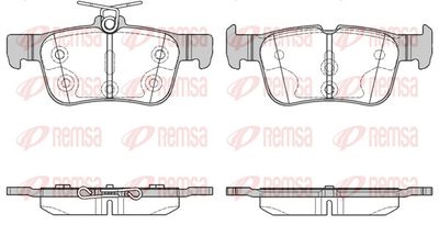 Brake Pad Set, disc brake REMSA 1551.00