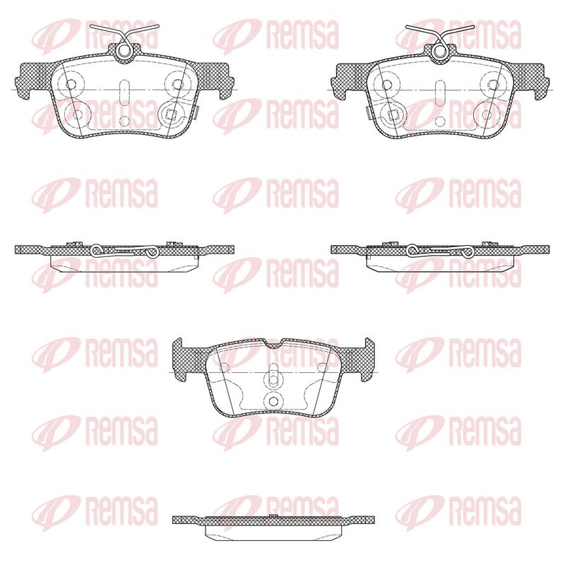 REMSA 1551.28 Brake Pad Set, disc brake