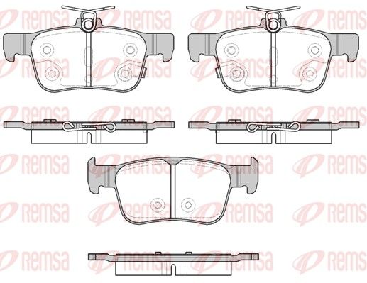 REMSA 1551.32 Brake Pad Set, disc brake