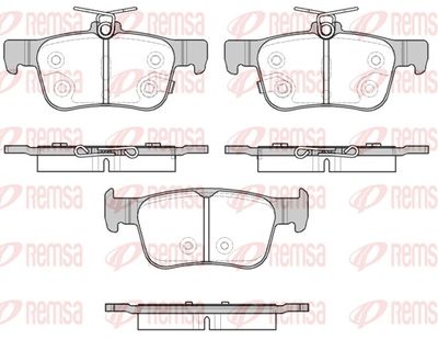 Brake Pad Set, disc brake REMSA 1551.32