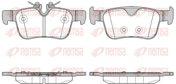 REMSA 1551.10 Brake Pad Set, disc brake