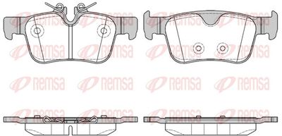 Brake Pad Set, disc brake REMSA 1551.10