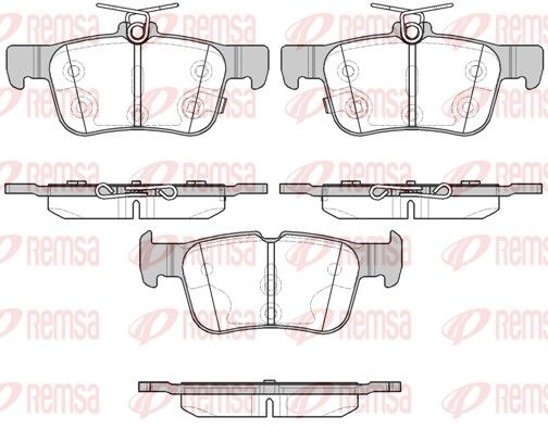 REMSA 1551.12 Brake Pad Set, disc brake
