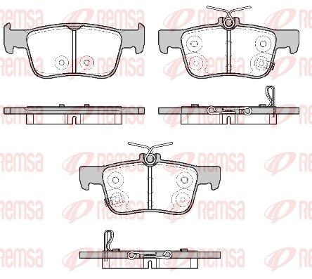 REMSA 1551.20 Brake Pad Set, disc brake